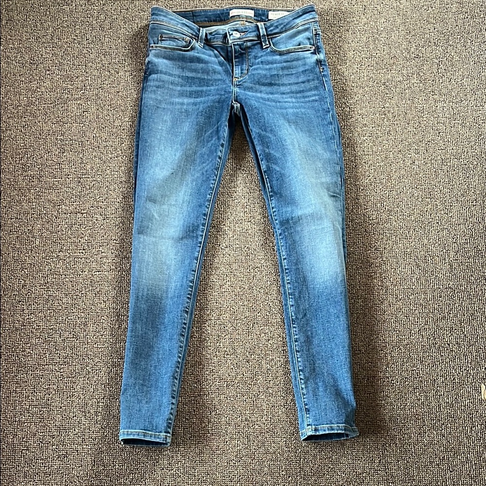 Guess Blue Skinny Low Rise Jeans Medium Wash